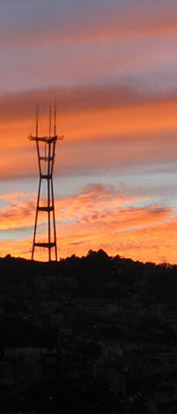 sunset view twin peaks